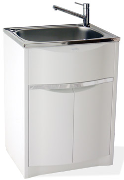 Contour tub and cabinet