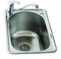 Milena Inset 32 litre two tap holes